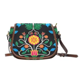 Floral Beadwork Four Clans Saddle Bag/Small