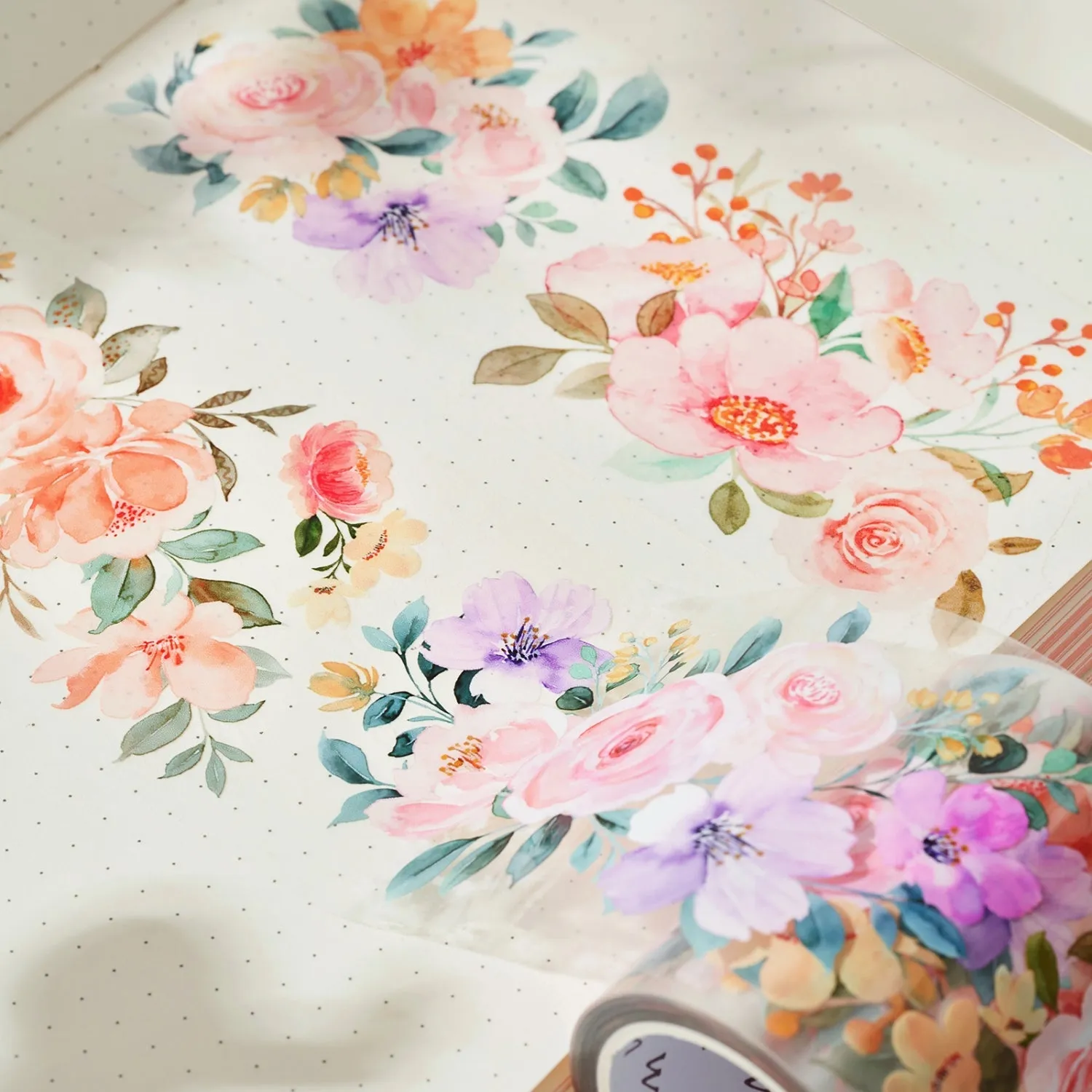 Flower Corridor Wide Washi / PET Tape by The Washi Tape Shop