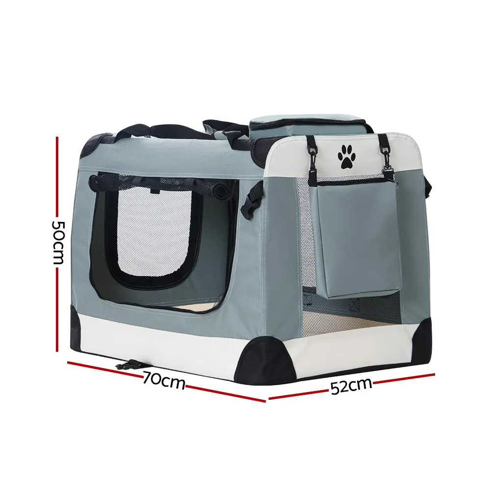 Foldable Large Pet Carrier with Mesh Windows - i.Pet