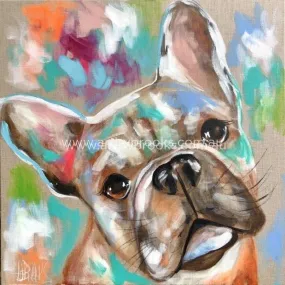 French Bulldog Luna -art print