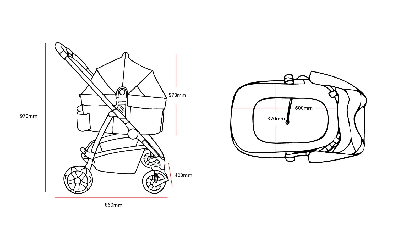 Furmates Hauler Pet Stroller