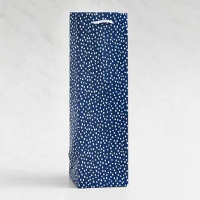 Gift Bag Bottle - Navy Flurry
