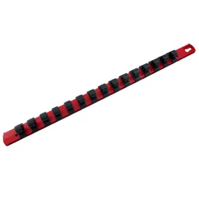 Gray tools GT-91218R  -  1/2" Drive Socket Organizer Rail 18" Red