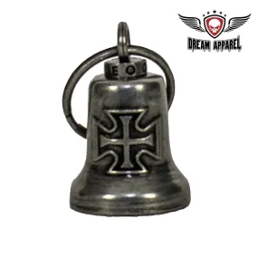 Gun Metal Iron Cross Gargoyle Bell w/ Carrier Bag