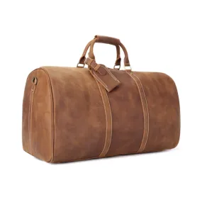 Handmade Vintage Full Grain Leather Travel Bag, Extra Large Duffle Bag - VB
