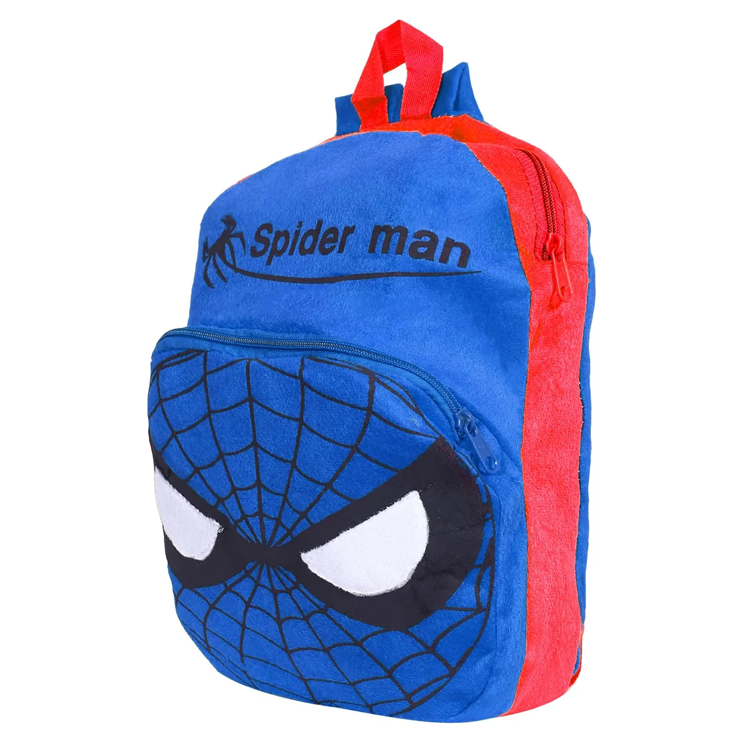 Heart Home Marvel Spider-man School Bag | Velvet Kids School Bags | Student Bookbag | School Bag for Girls & Boys | School Backpack for Kids | Single Compartments | Blue