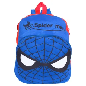 Heart Home Marvel Spider-man School Bag | Velvet Kids School Bags | Student Bookbag | School Bag for Girls & Boys | School Backpack for Kids | Single Compartments | Blue