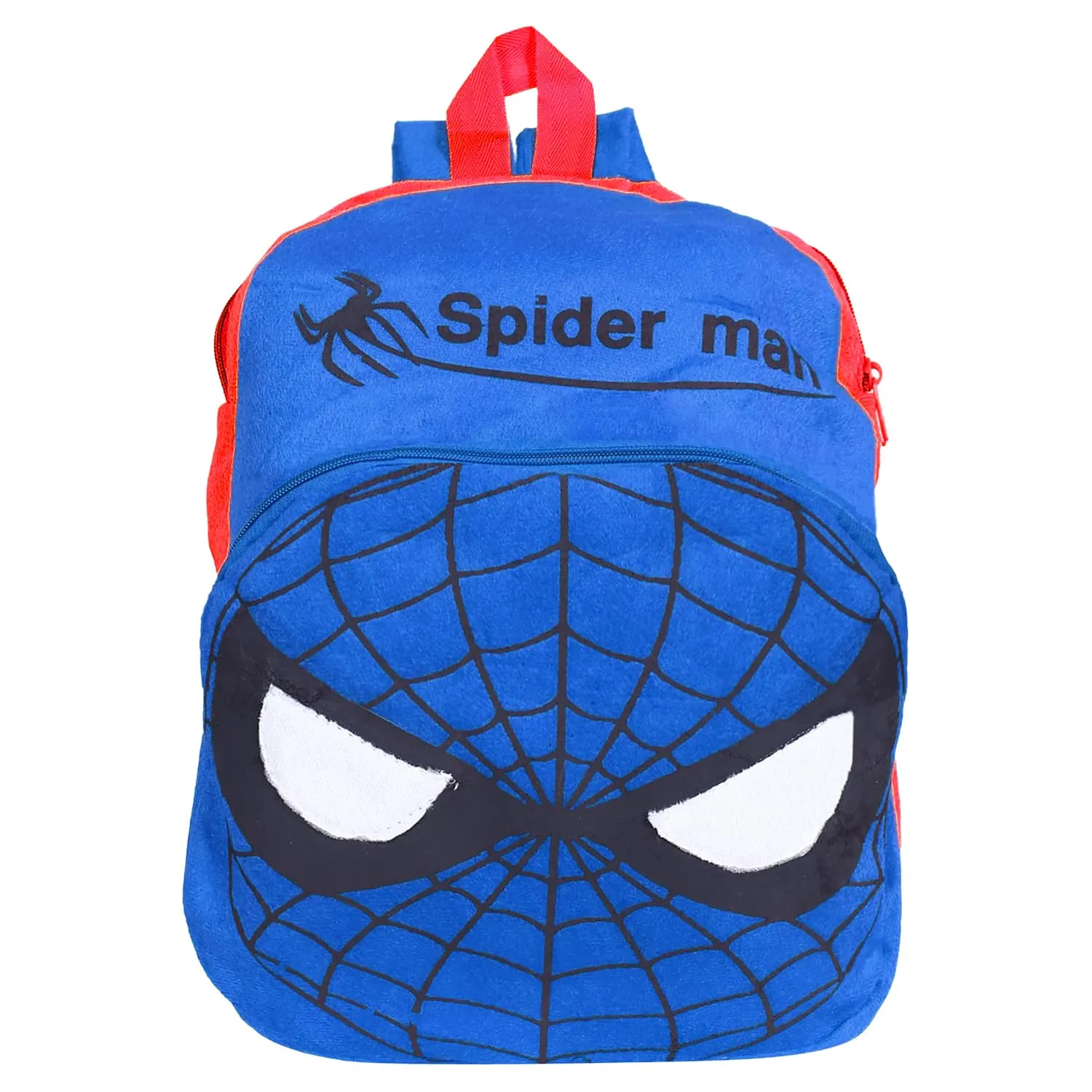Heart Home Marvel Spider-man School Bag | Velvet Kids School Bags | Student Bookbag | School Bag for Girls & Boys | School Backpack for Kids | Single Compartments | Blue