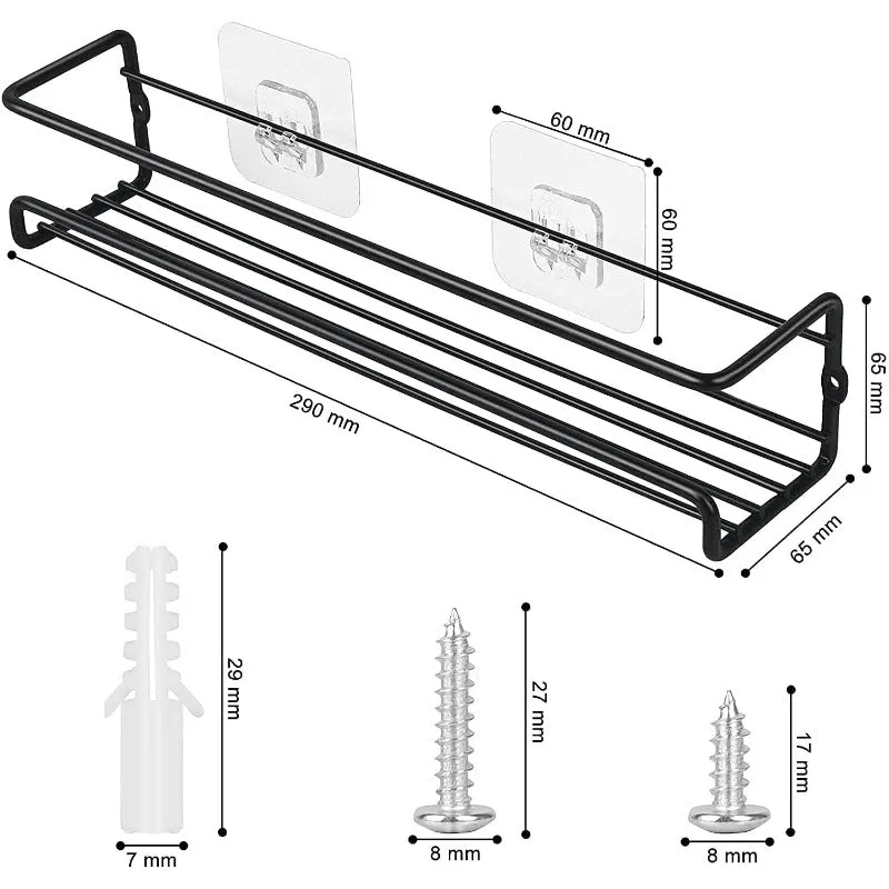 HOMGEN Popular 4Pcs Metal Spice Rack Organizer