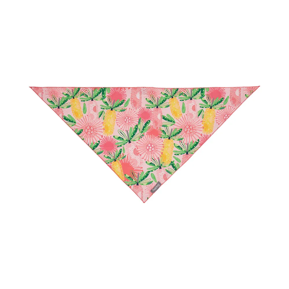Hot Dog - Bandana - Cotton - Pink Banksia