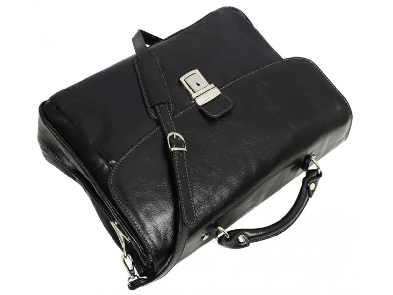 In Cold Blood - Full Grain Leather Briefcase Laptop Bag