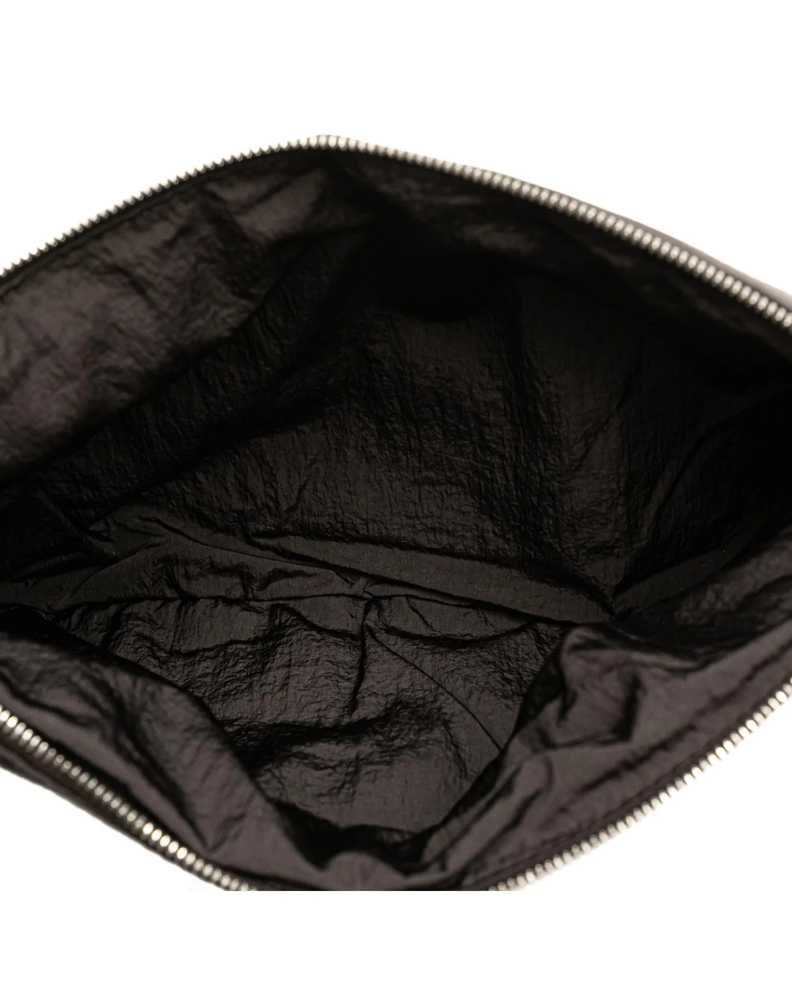 Intrecciato Cassette Woven Padding Document Clutch with Top Clasp Closure