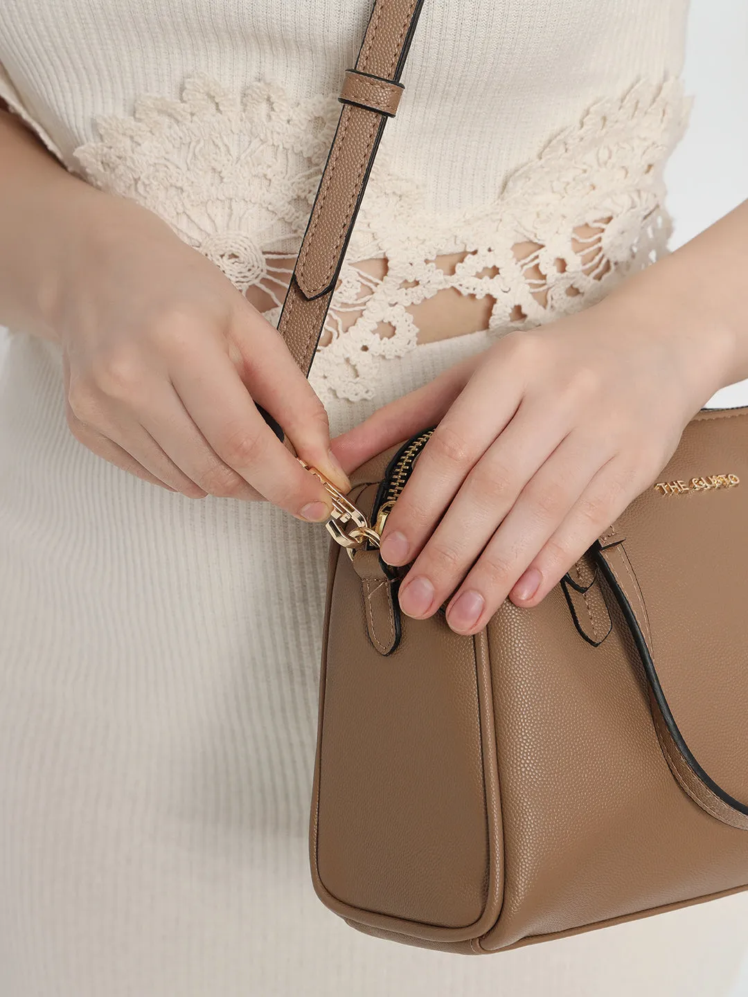 Iris Mini Duffle Bag - Beige