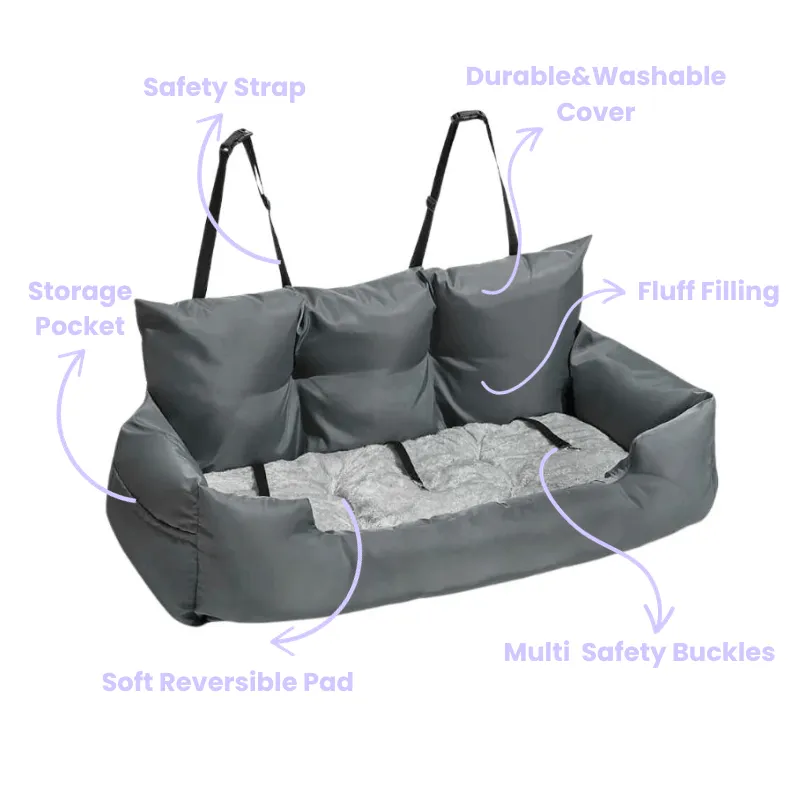 Julibee Vibrant Waterproof Large Dog Car Seat