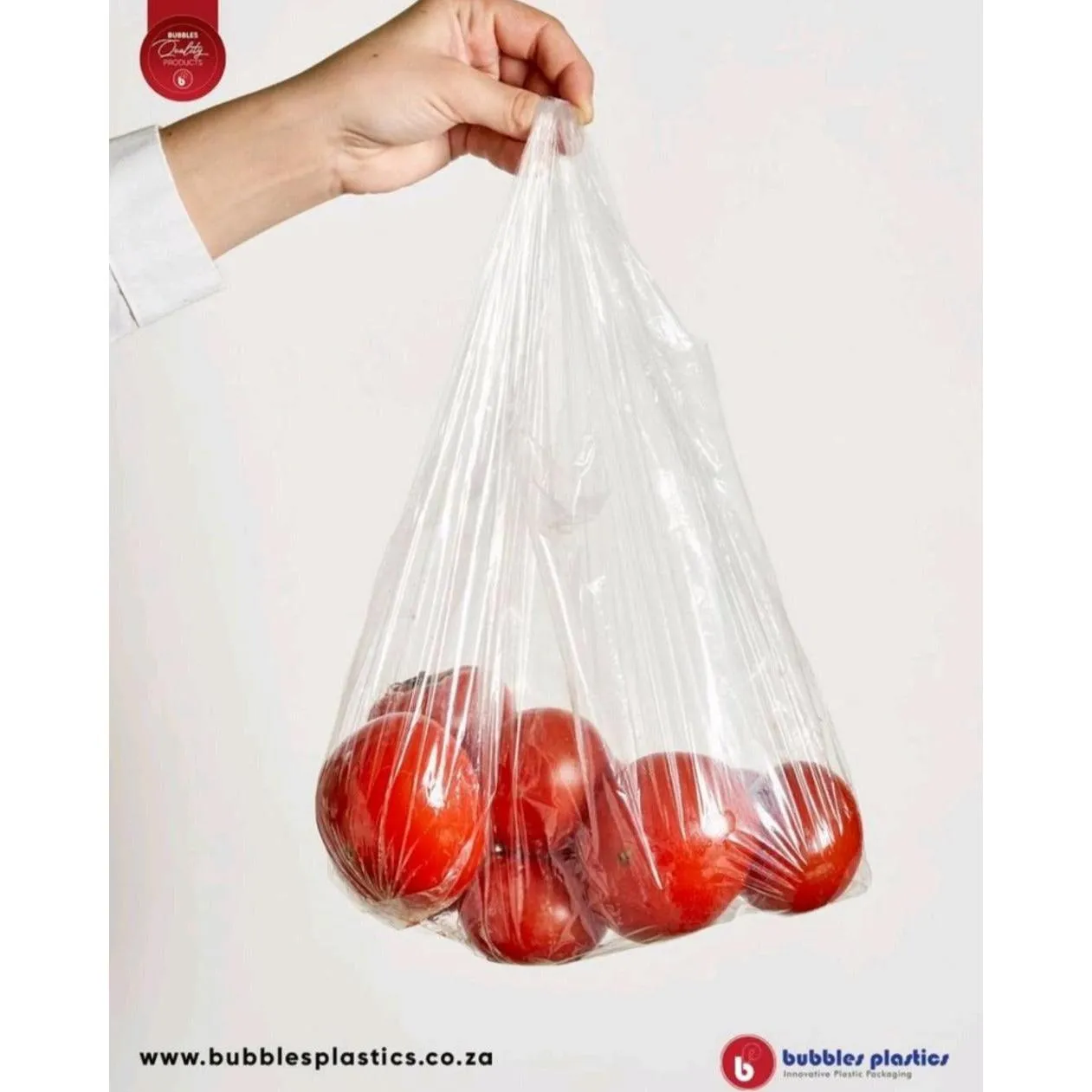 Jumbo Plastic Carrier Bags 30L Clear VTC 30/22x65cm 30microns 250pack
