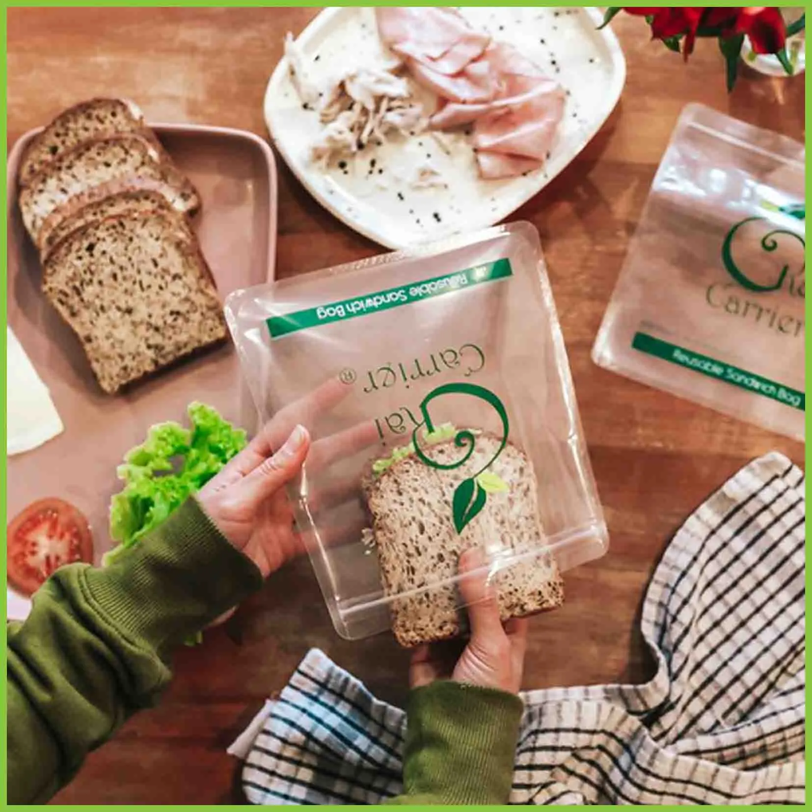 Kai Carrier Reusable Sandwich Bags (5 pack)