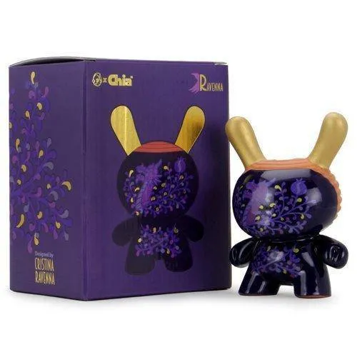 Kidrobot Noctis Purple 5" Chia Pet Dunny by Cristina Ravenna