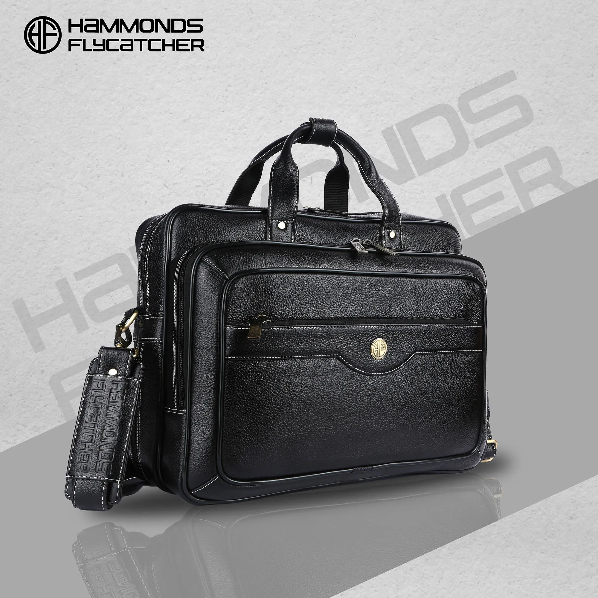 Laptop Bag for Men - Genuine Leather - Fits Upto 16 Inch Laptop