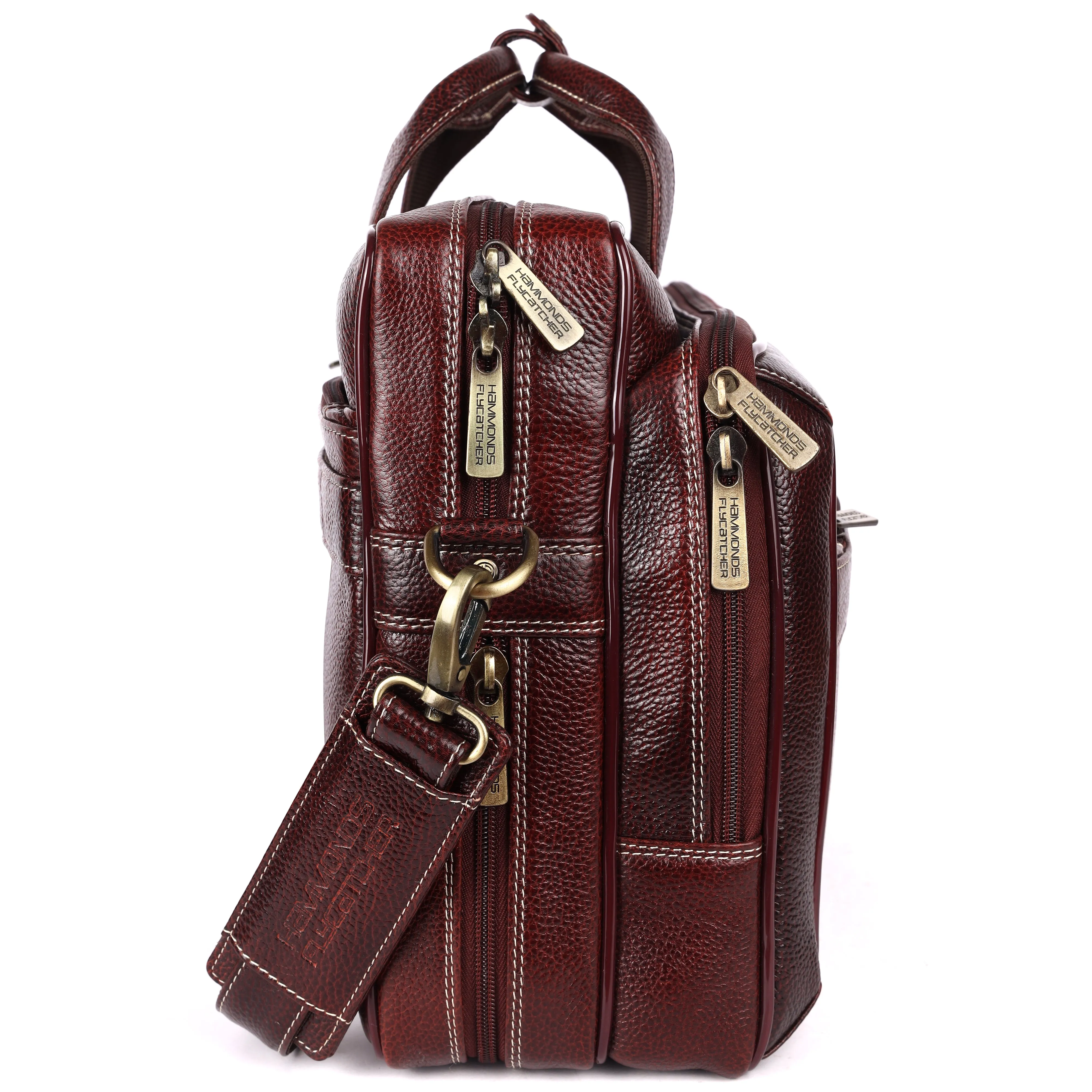 Laptop Bag for Men - Genuine Leather - Fits Upto 16 Inch Laptop