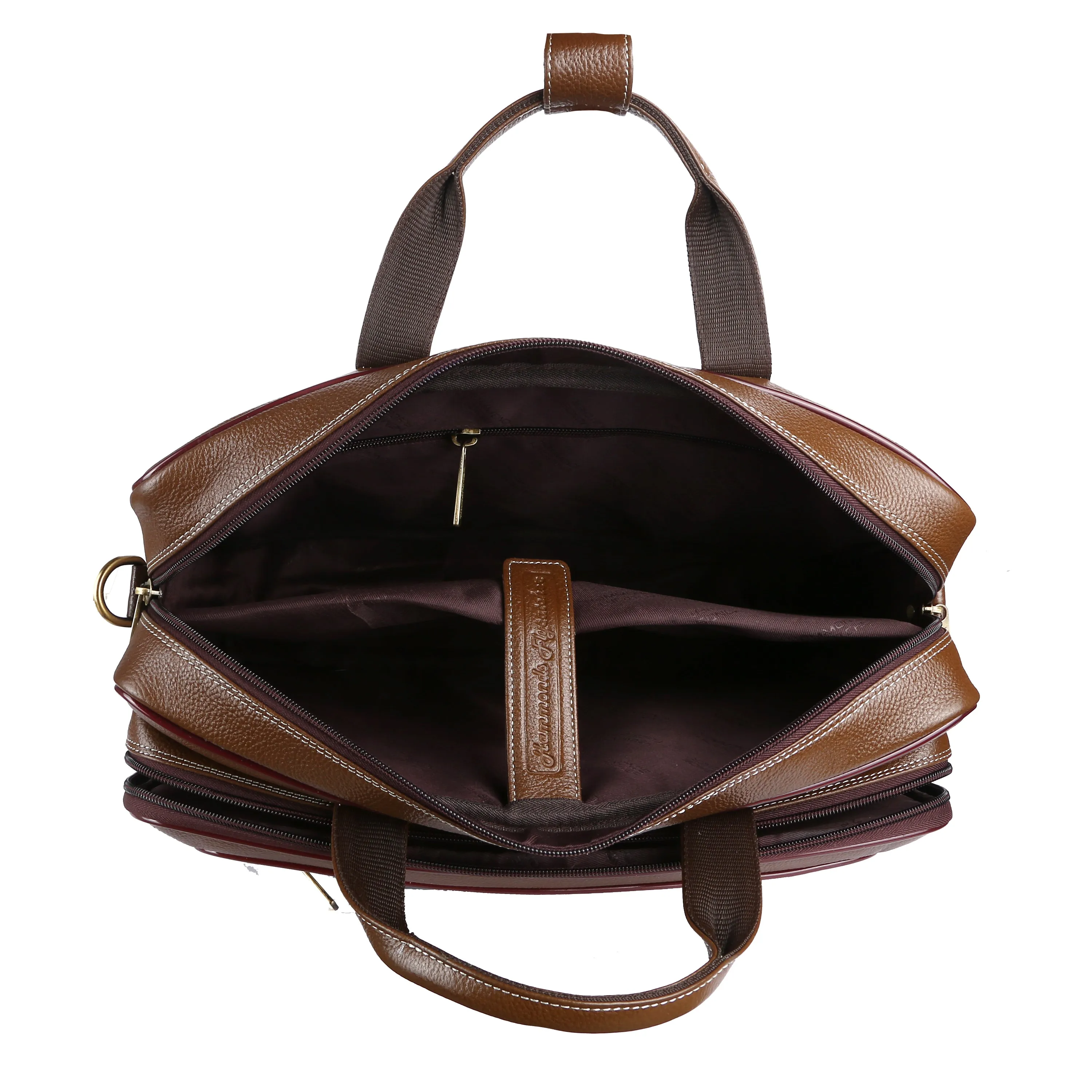 Laptop Bag for Men - Genuine Leather - Fits Upto 16 Inch Laptop