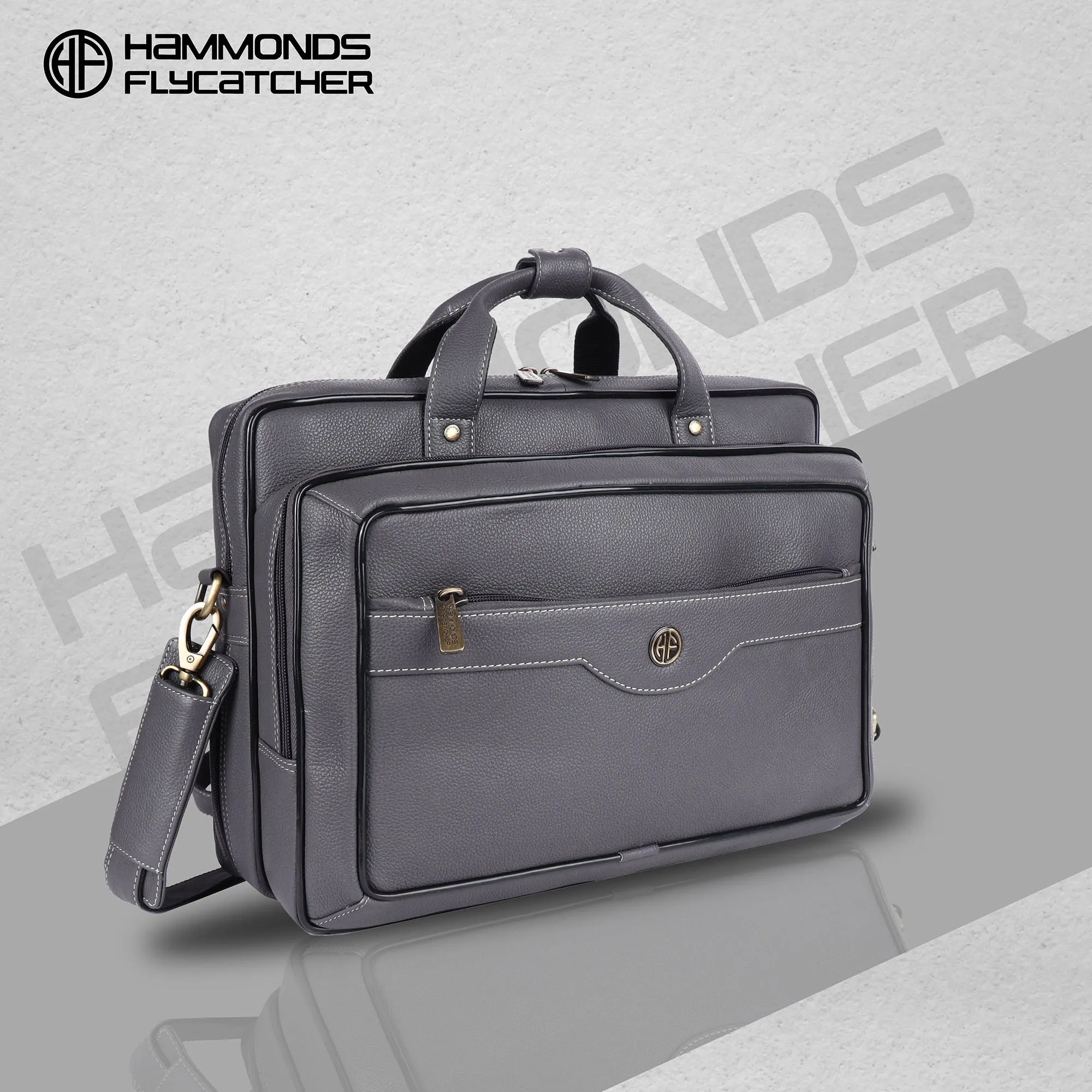 Laptop Bag for Men - Genuine Leather - Fits Upto 16 Inch Laptop