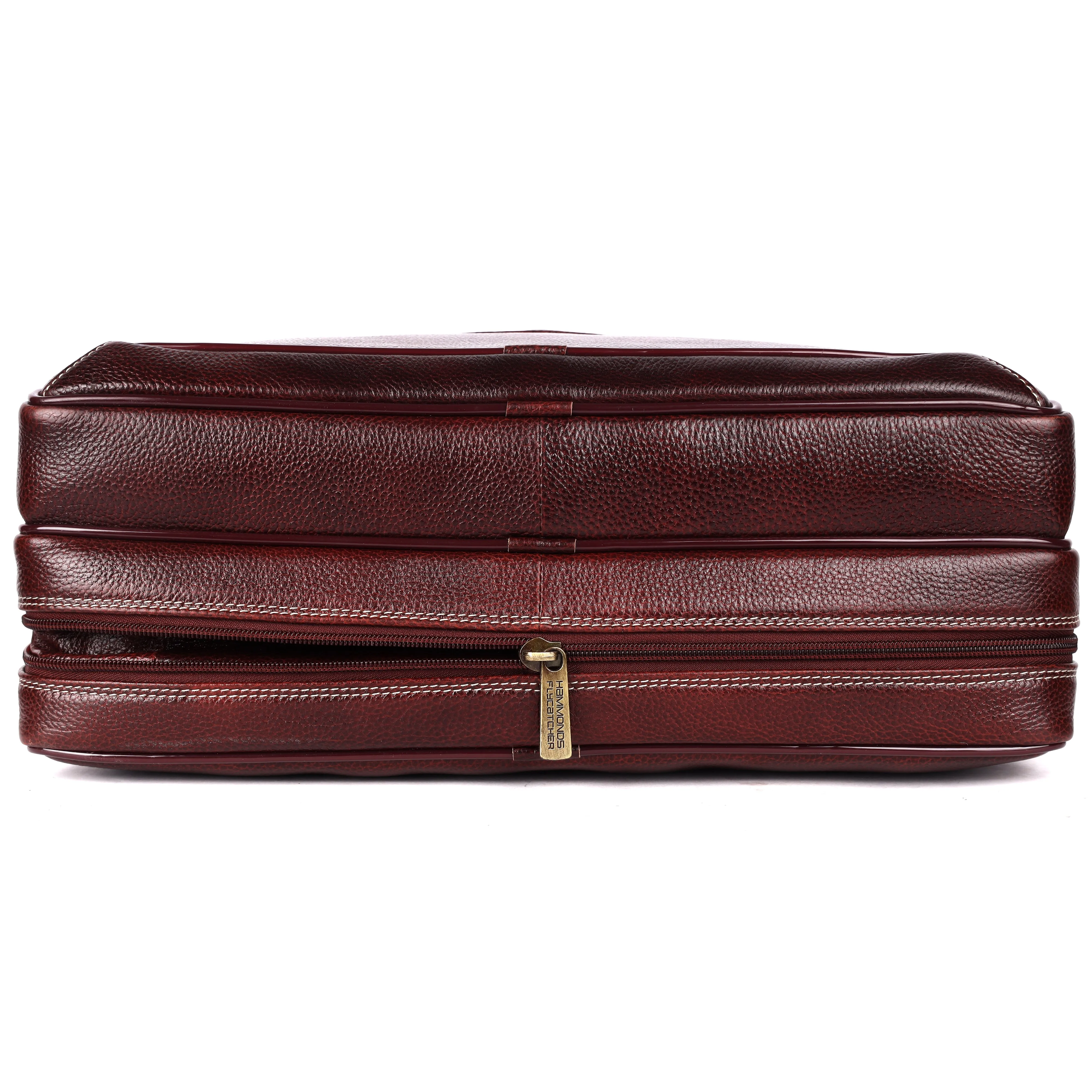Laptop Bag for Men - Genuine Leather - Fits Upto 16 Inch Laptop
