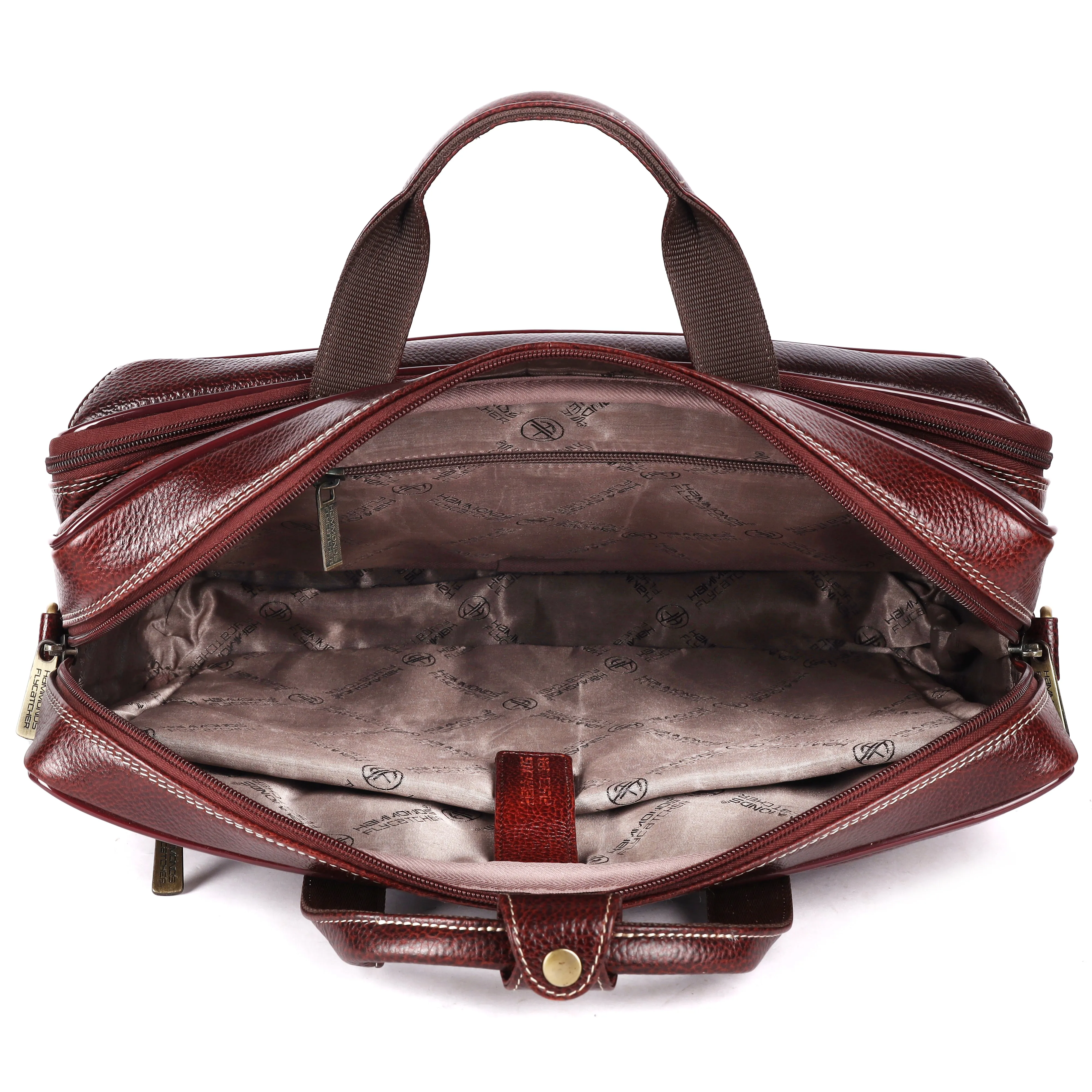 Laptop Bag for Men - Genuine Leather - Fits Upto 16 Inch Laptop
