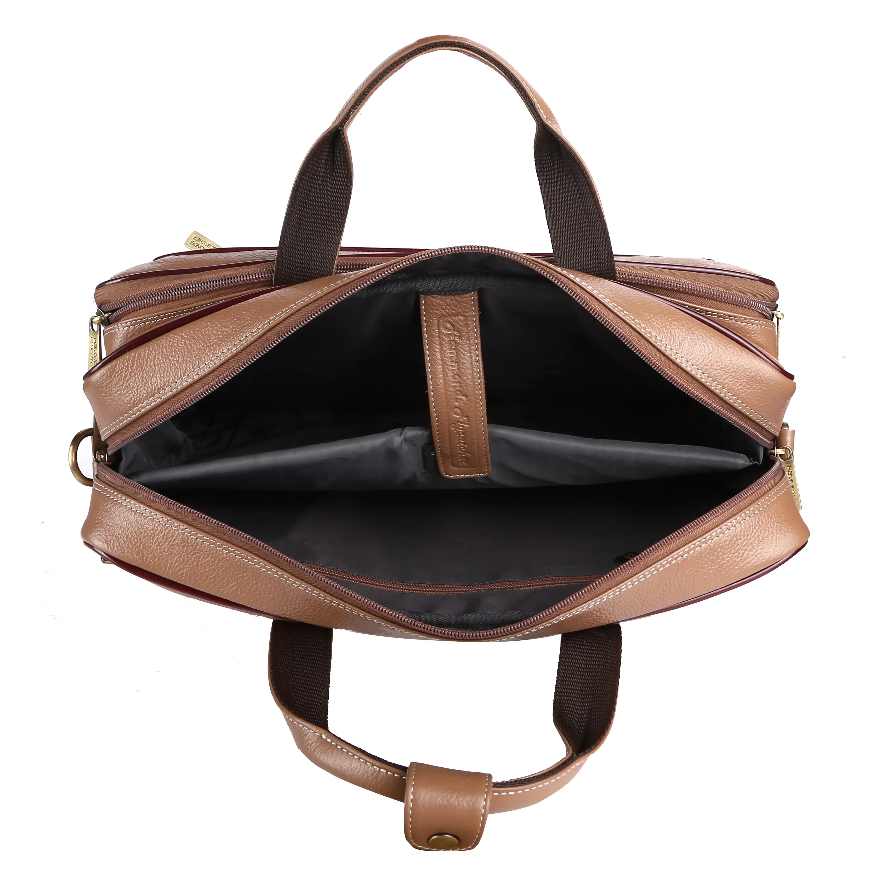 Laptop Bag for Men - Genuine Leather - Fits Upto 16 Inch Laptop