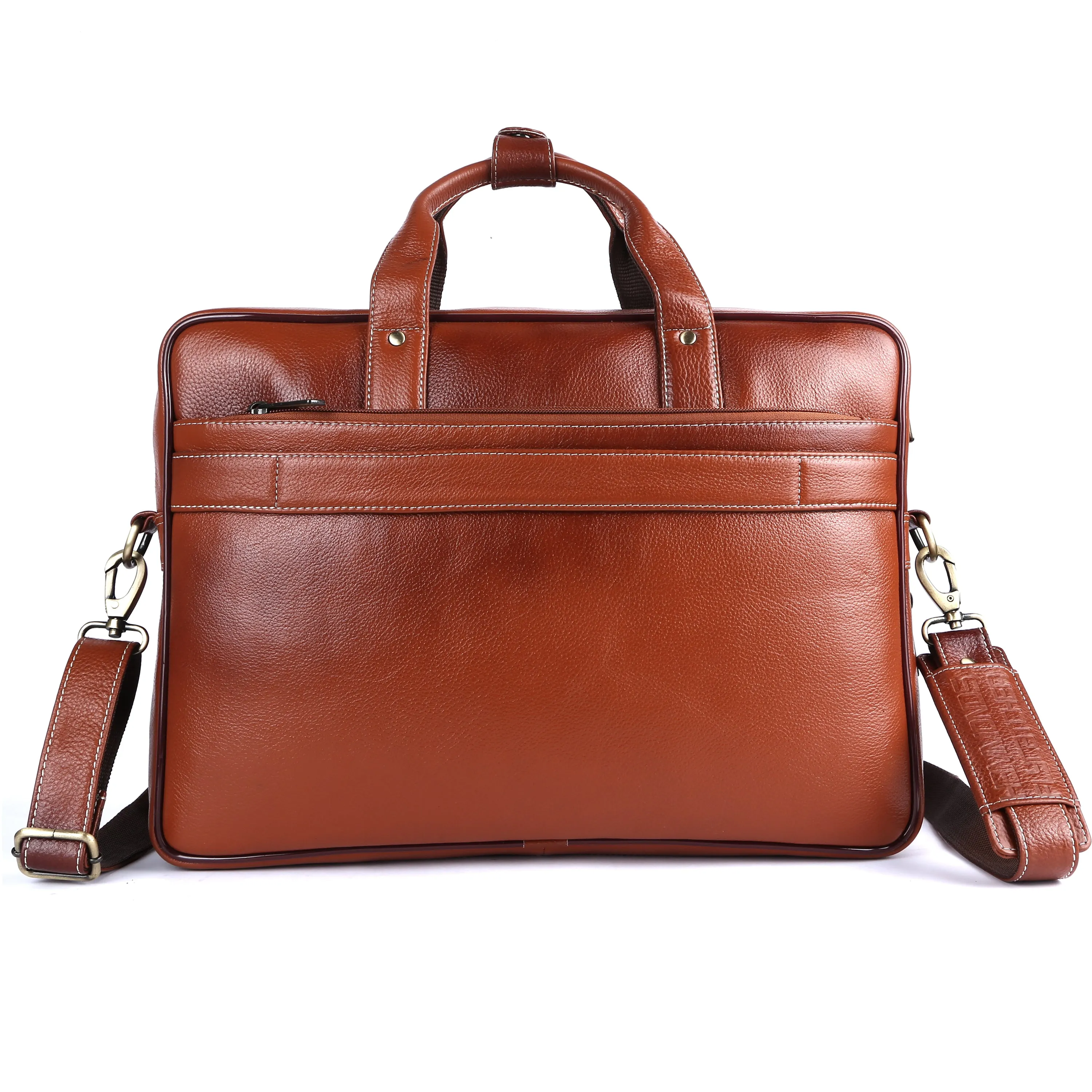 Laptop Bag for Men - Genuine Leather - Fits Upto 16 Inch Laptop