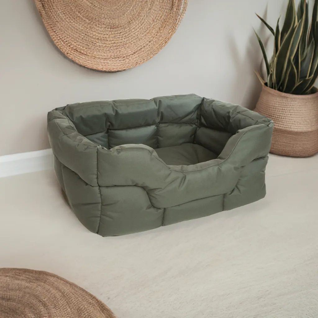 Large Tough Heavy Duty Rectangular High Sided Waterproof Dog Beds.