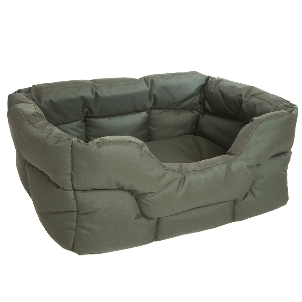 Large Tough Heavy Duty Rectangular High Sided Waterproof Dog Beds.