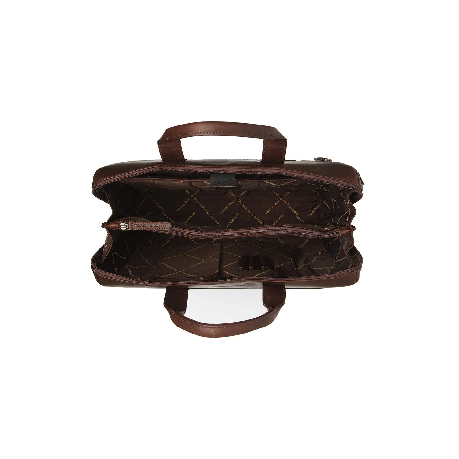 Leather Laptop Bag Brown Levanto