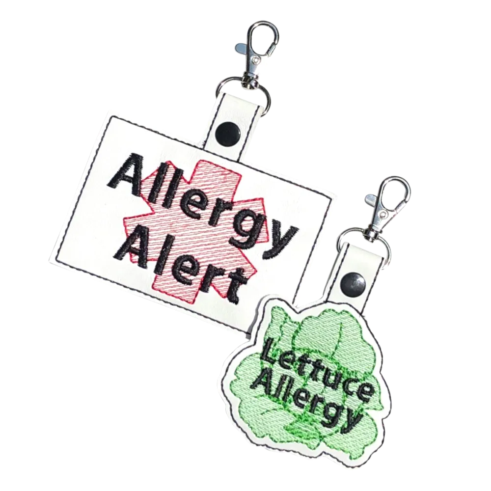 Lettuce Allergy Bag Tag