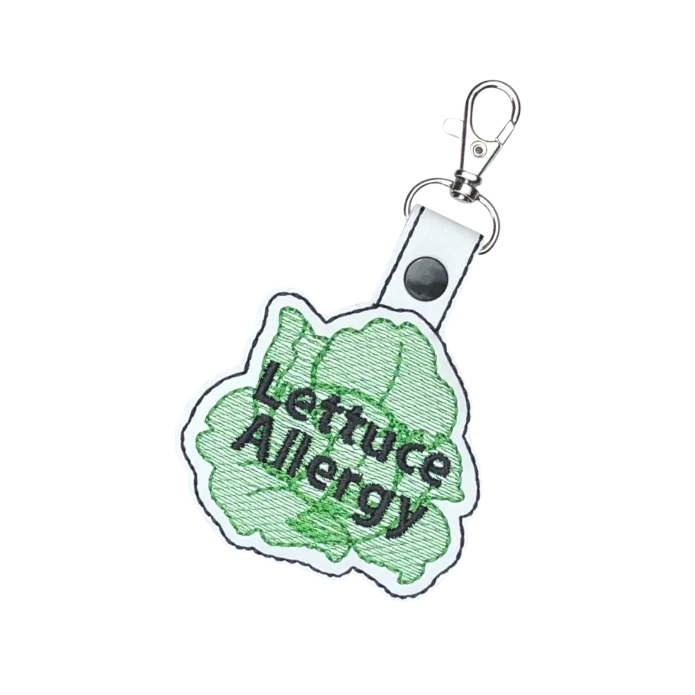 Lettuce Allergy Bag Tag