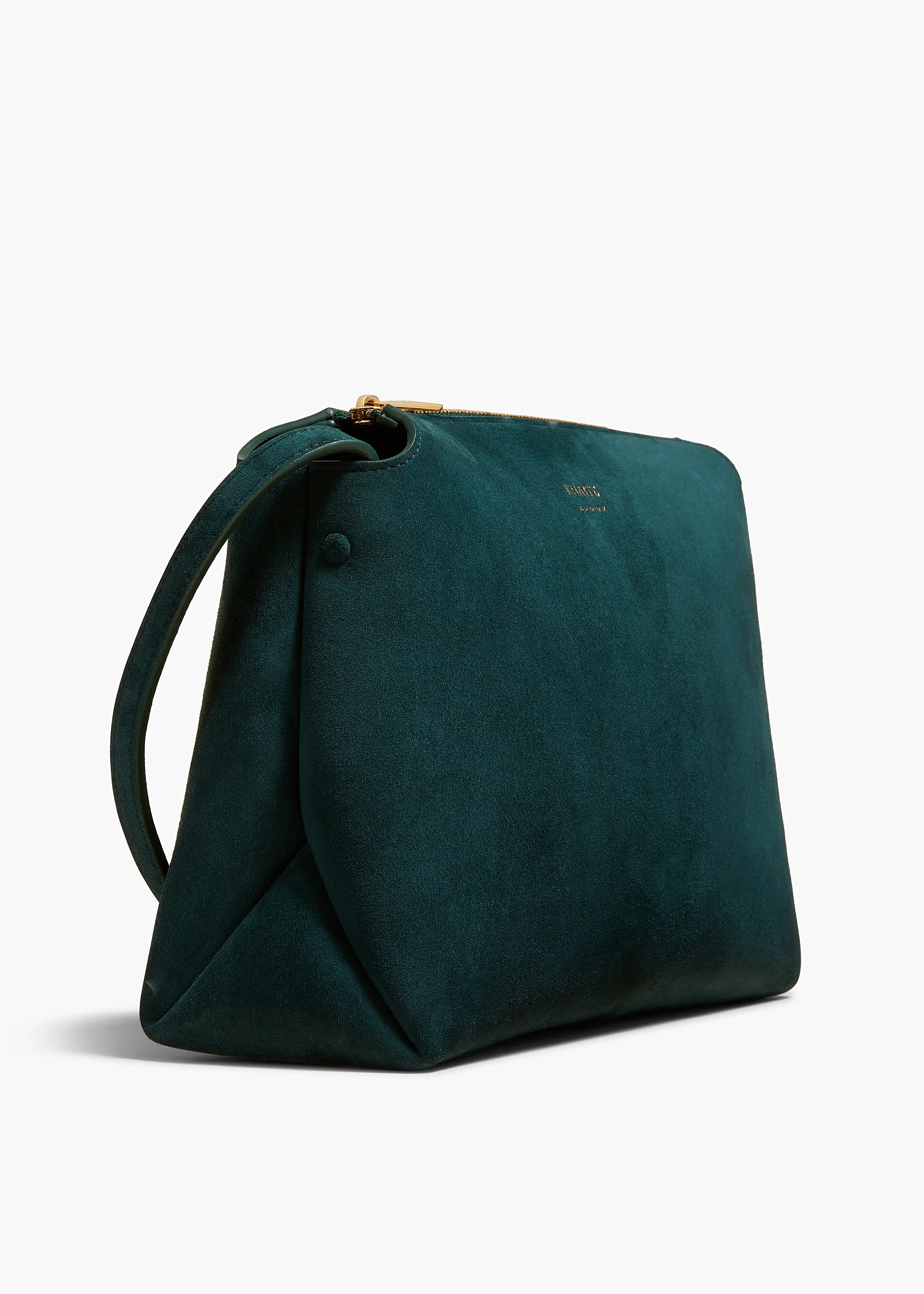 Lina Crossbody Bag in English Green Suede