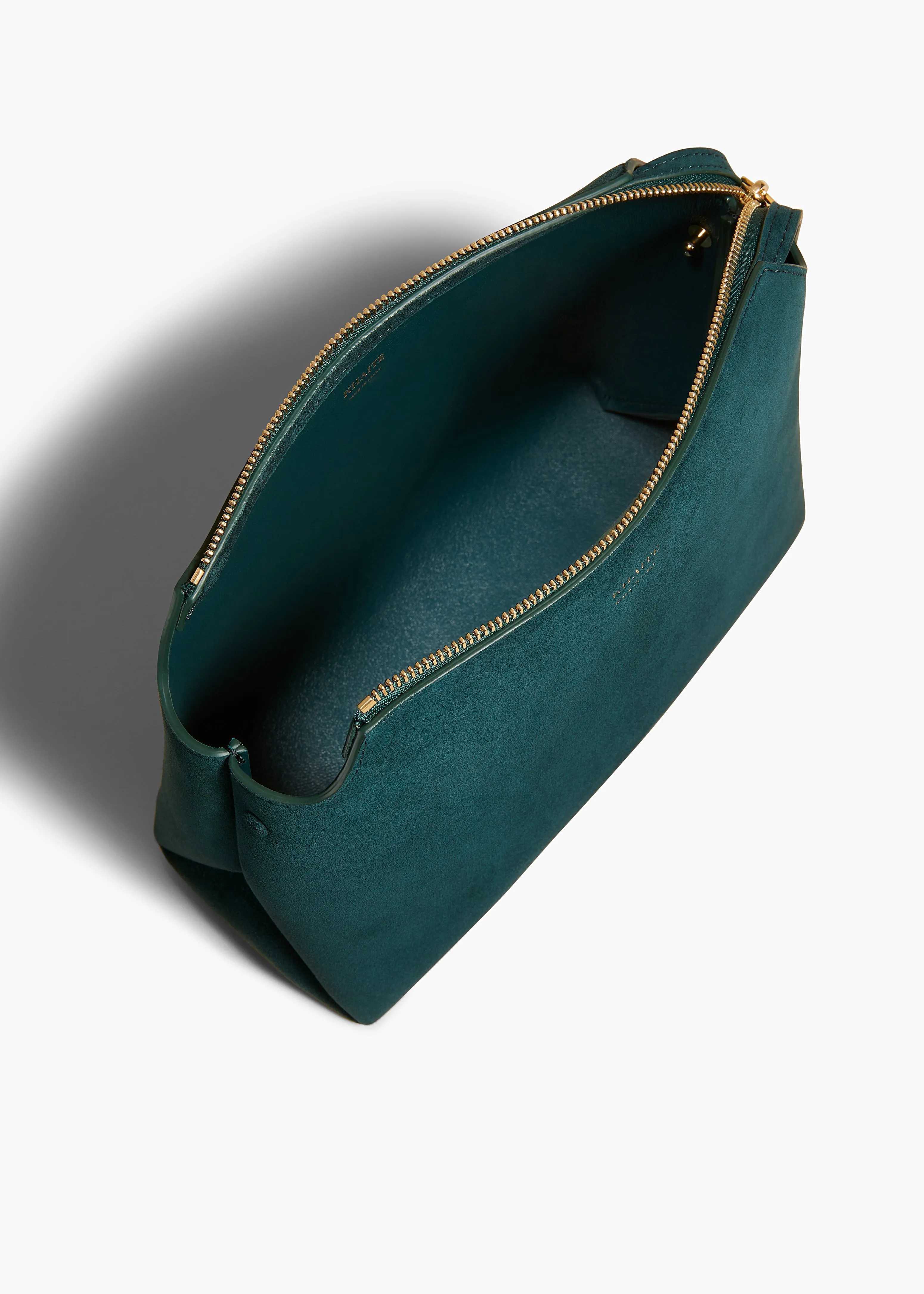 Lina Crossbody Bag in English Green Suede