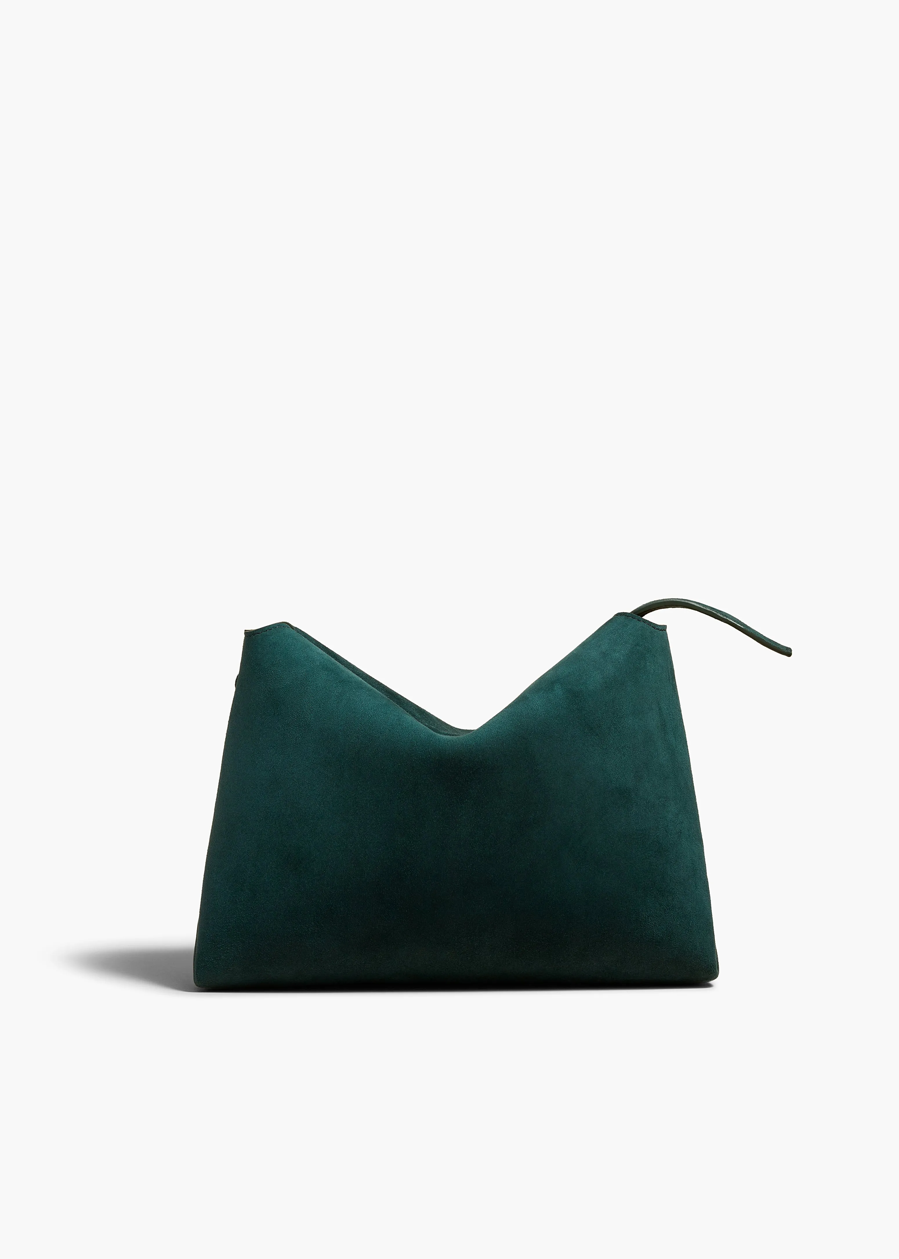 Lina Crossbody Bag in English Green Suede