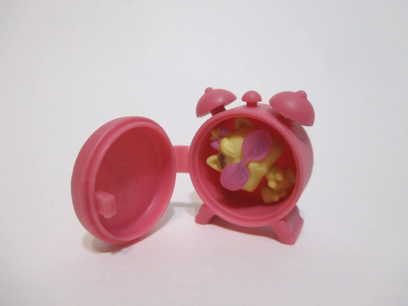 Littlest Pet Shop Pink Alarm Clock Hard to Find Accessory with Mini Baby Authentic SEE VIDEO NOV21J