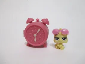 Littlest Pet Shop Pink Alarm Clock Hard to Find Accessory with Mini Baby Authentic SEE VIDEO NOV21J