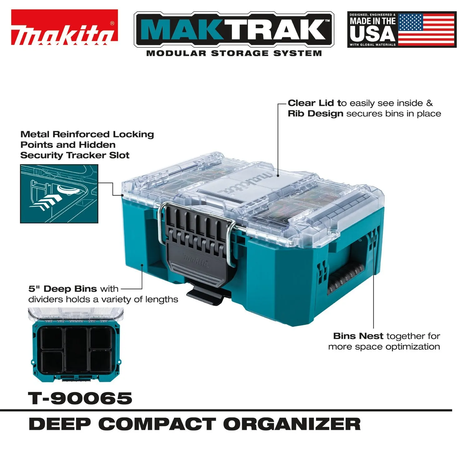 Makita (T-90065) MAKTRAK™ Deep Compact Organizer
