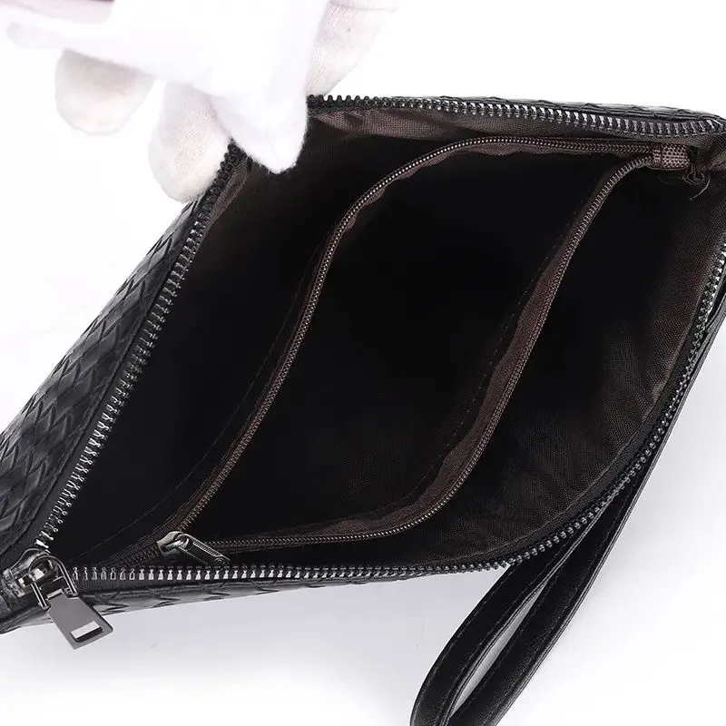 Men's woven Clutch Bag Large Capacity Soft Woven Handbags Luxury Design Bag X4671292