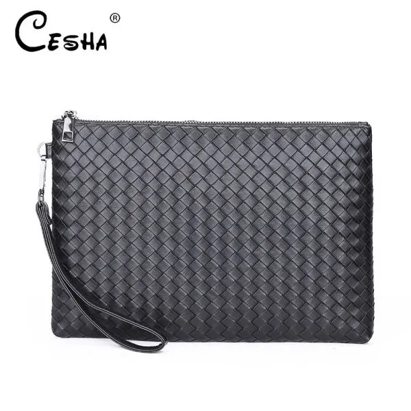 Men's woven Clutch Bag Large Capacity Soft Woven Handbags Luxury Design Bag X4671292