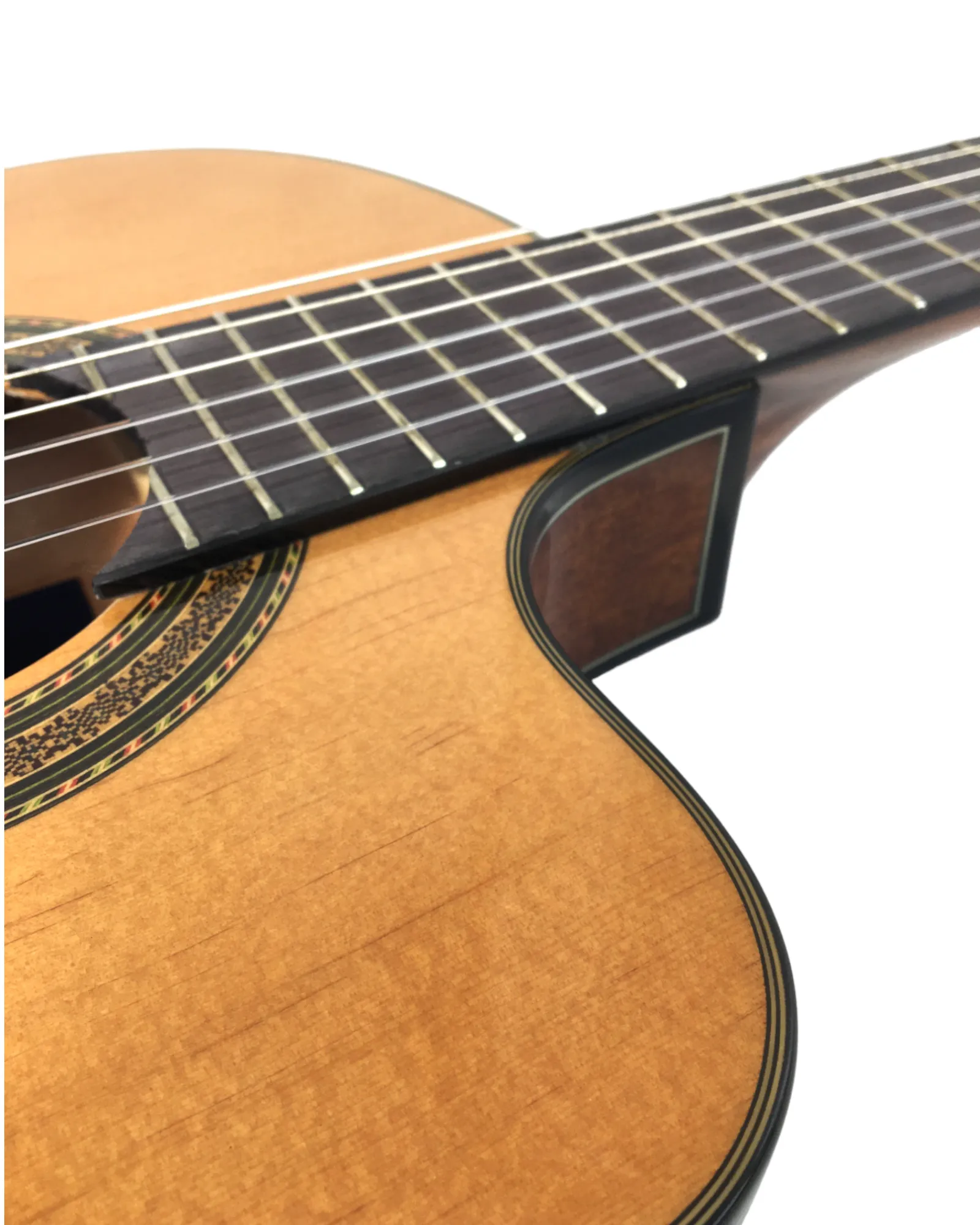 Miguel Rosales Solid Spruce Thin-Body Cutaway Built-In Pickup/Tuner Classical Guitar - Natural C3BCEQSM