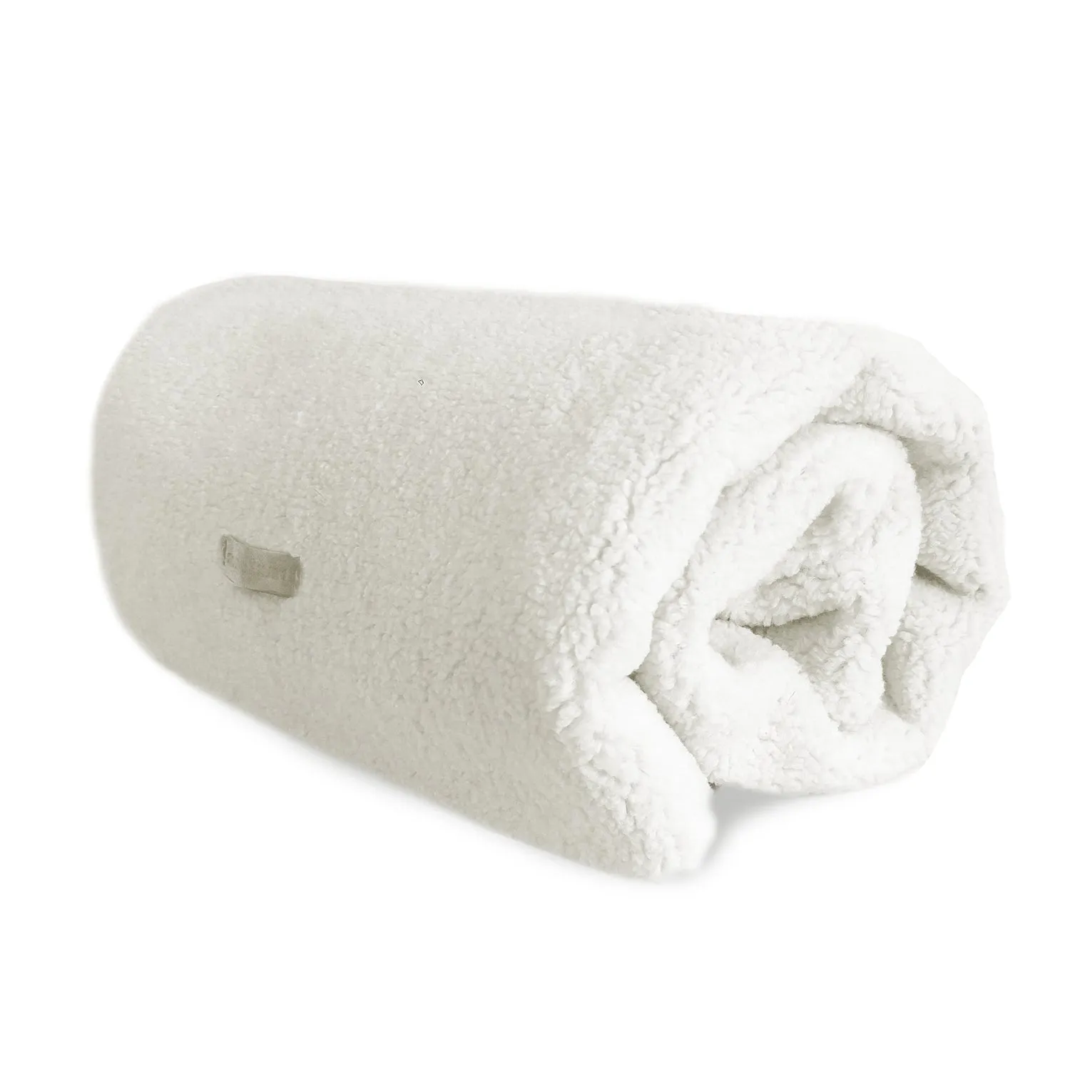 Milk & Pepper Aran sheep fur throw