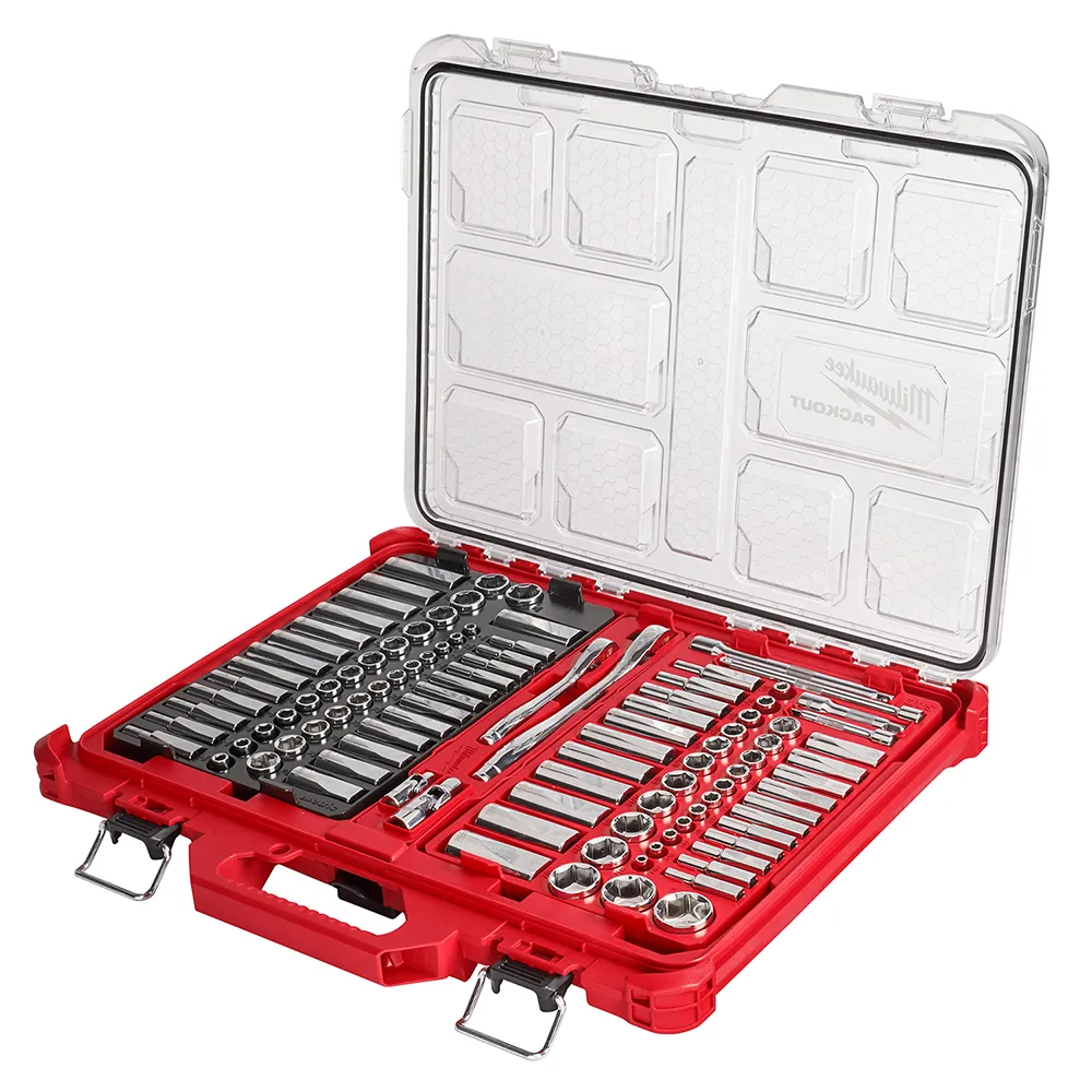 Milwaukee 1/4" - 3/8‚¬� 106pc Ratchet Socket Set with Pakout Case