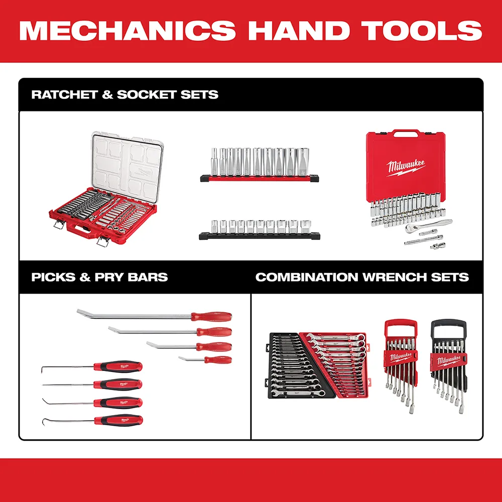 Milwaukee 1/4" - 3/8‚¬� 106pc Ratchet Socket Set with Pakout Case