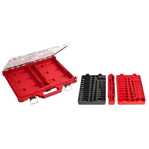 Milwaukee 1/4" - 3/8‚¬� 106pc Ratchet Socket Set with Pakout Case
