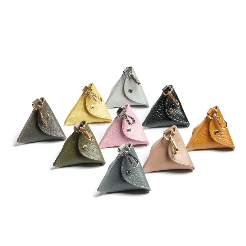 Moonstone Leather Poop Bag (Croc Side)