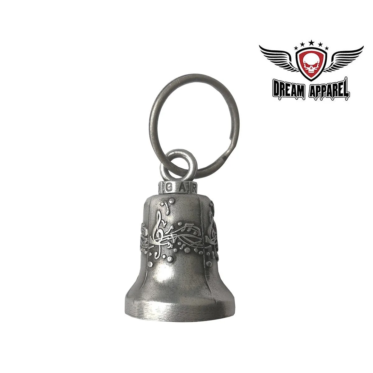 Musical Notes Gun Metal Gargoyle Bell W/ Carrier Bag