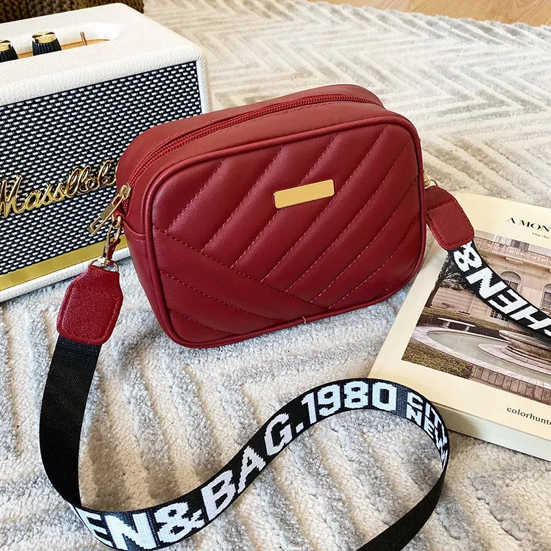 New Arrival Fashion Women's Small Crossbody Bag PU Leather Messenger Bag Zipper Handbag Purse Summer Travel Bag for Female